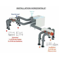 VMC DOUBLE FLUX KALIX 90 NF VMC  913075 EOLIANCE HABITAT