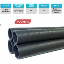 GAINE PE SEMI RIGIDE D125 2M GRIS  913186 EOLIANCE HABITAT