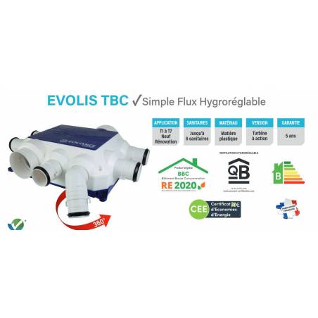 KIT EVOLIS AVEC BOUCHES CORDELETTE  913080 EOLIANCE HABITAT
